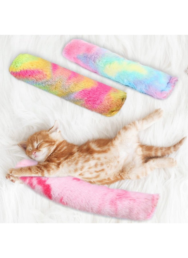 Civaner - 6 Pcs Catnip Toys Interactive Cat Kicker Toy Plush Fabric Cat Kick Toy Sticks Chasing Chewing Exercising Catnip Filled Cat Toys Cat Chew Toy For Puppy Kitty (Candy Color, 10.6 Inch) - Image 1