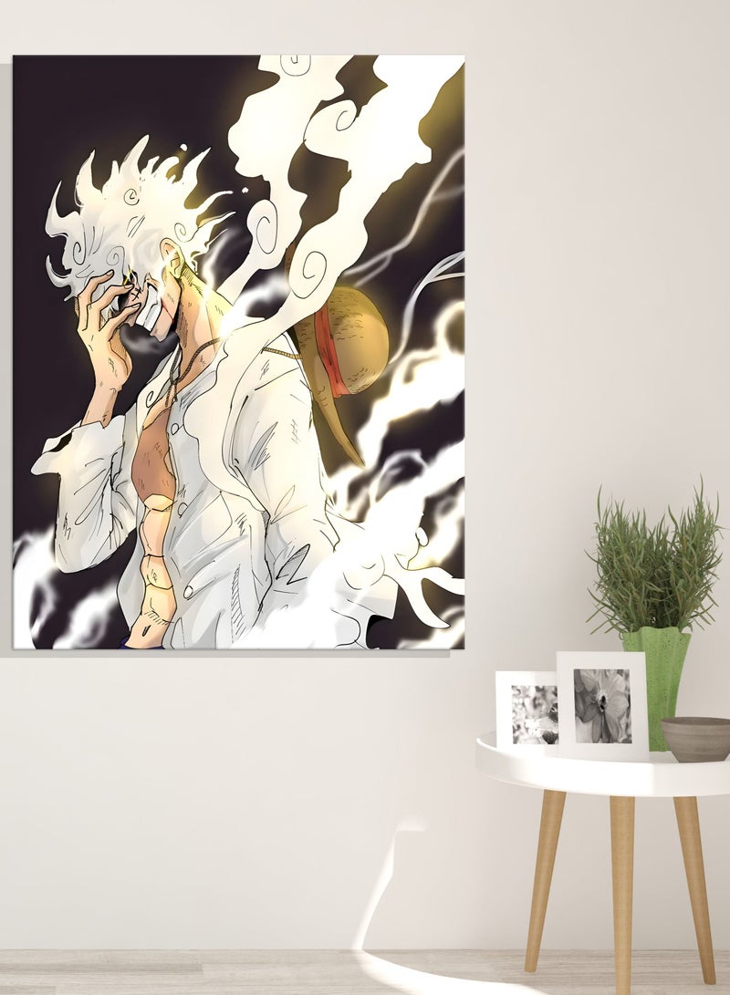 مودكلاس لوحة ون بيس الجوي بوي جدارية إطار خشبي - Image 1