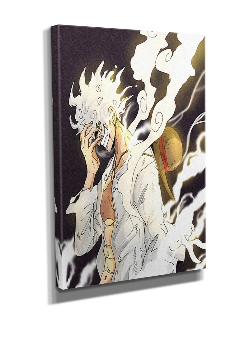 مودكلاس لوحة ون بيس الجوي بوي جدارية إطار خشبي - Image 3