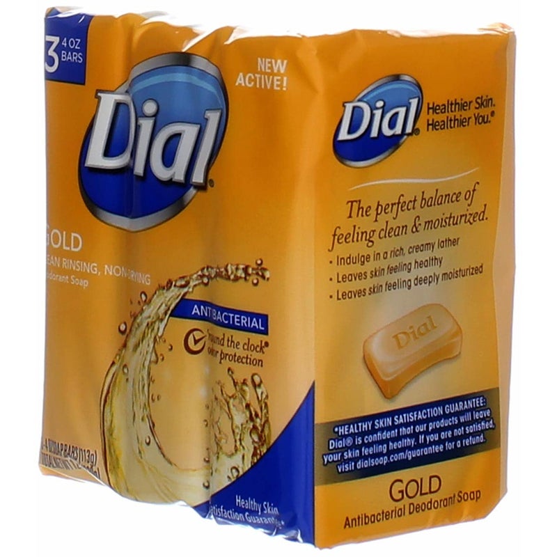 Dial Bar Soap Gold 4 Ounce 3 Count Advanced Clean Antibacterial - Image 5