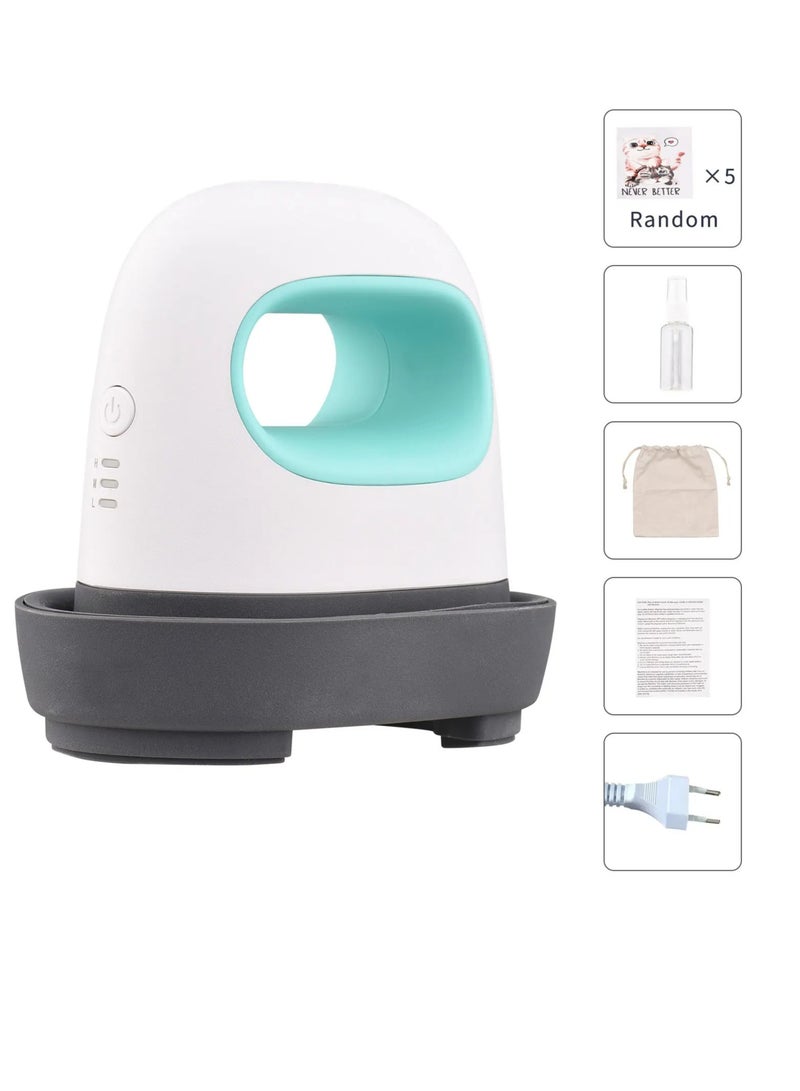 AROAQ Mini Iron, Portable Mini Heat Press Machine, Compact And Lightweight Heat Press Iron,  Hot T Shirt Stamping Machine  For Clothing, Hats, Handbags Mouse Pads, Tote Bags, Pillowcases, Garments, (Green)  - Image 1