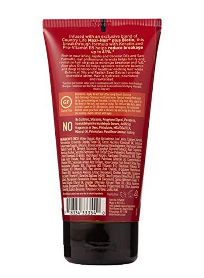 Desert Essence Antibreakage Hair Mask 5.1 Fl Oz Maxi Hair Plus Biotin Hair Moisturizer Essential Enriched Vitamins Promotes Breakage Reduction Salon Professional Formula - Image 4