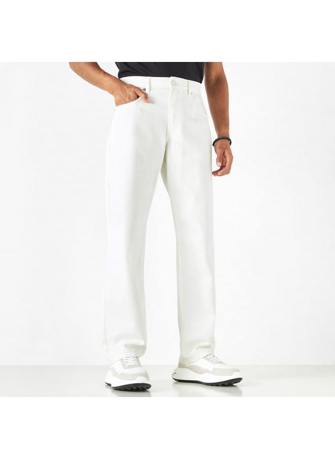 Lee Cooper Lee Cooper Solid Jeans with Pockets  - Image 1