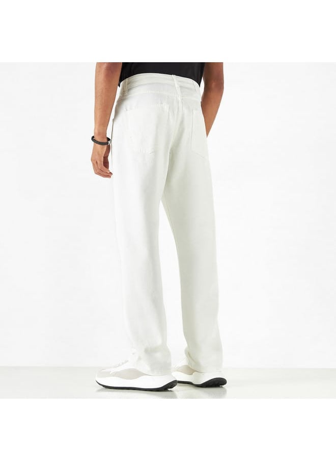 Lee Cooper Lee Cooper Solid Jeans with Pockets  - Image 3