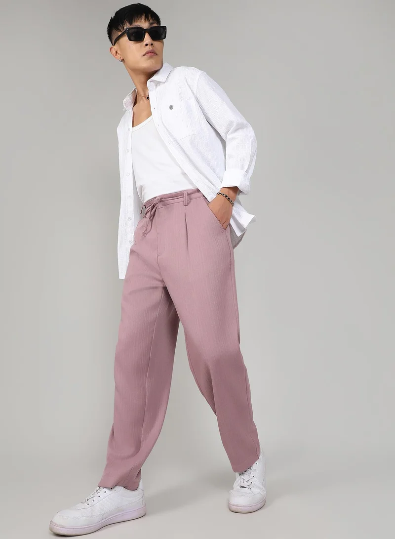CAHOOT Mauve Lightweight - Tailored Linen-Blend Trousers for Men | Best Price UAE