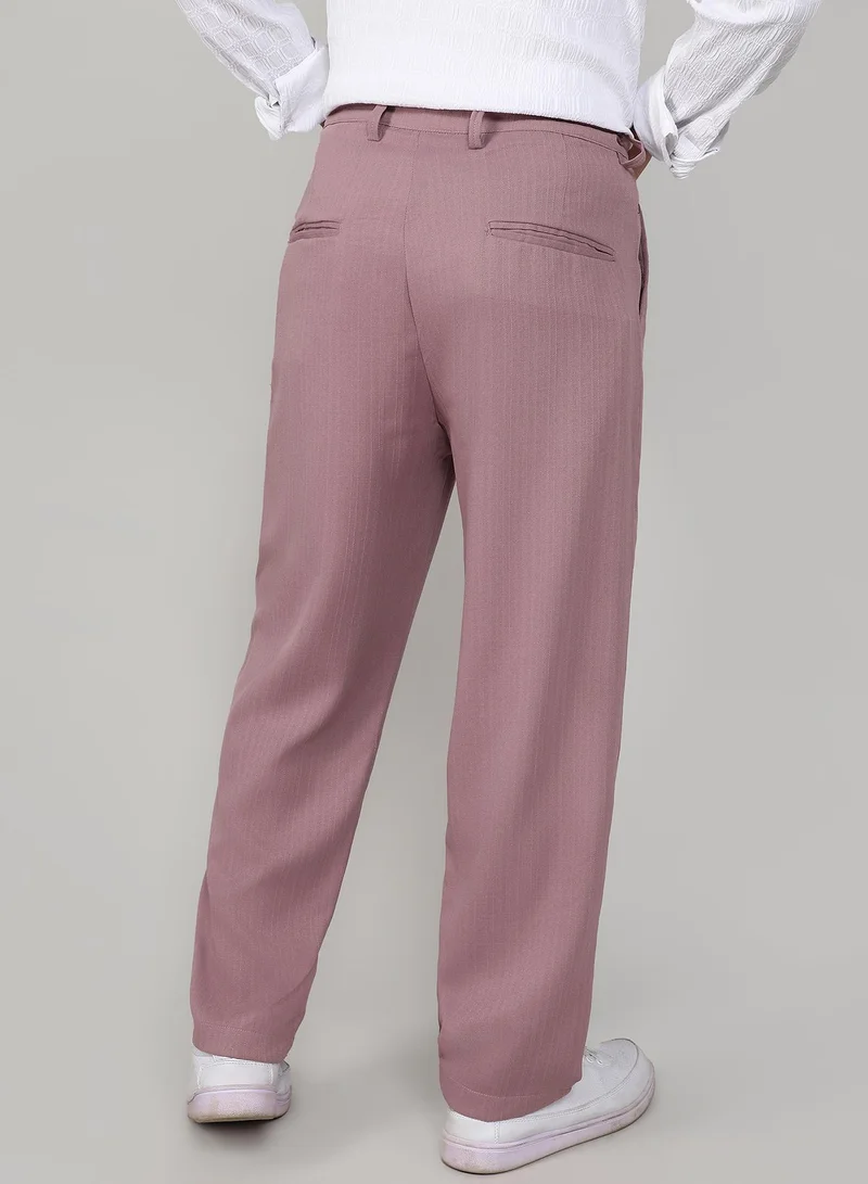 CAHOOT Mauve Lightweight - Tailored Linen-Blend Trousers for Men | Best Price UAE