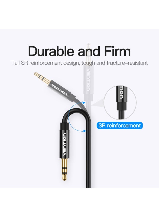 VENTION 3.5mm Male to 2*3.5mm Female Stereo Splitter Cable 0.3M Black ABS Type Model # BBSBY - Image 5
