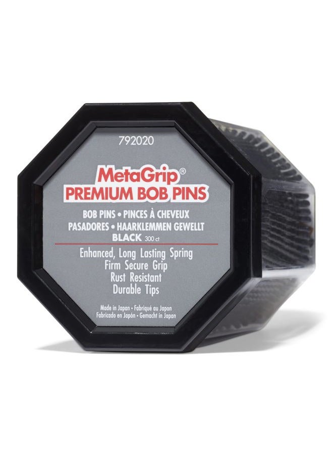 MetaGrip Black Premium Bobby Pins, 300 Count - Image 1