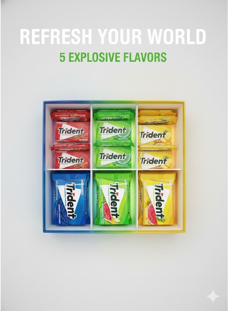 Trident Sugar-Free Gum – 5 Refreshing Flavors - Image 3