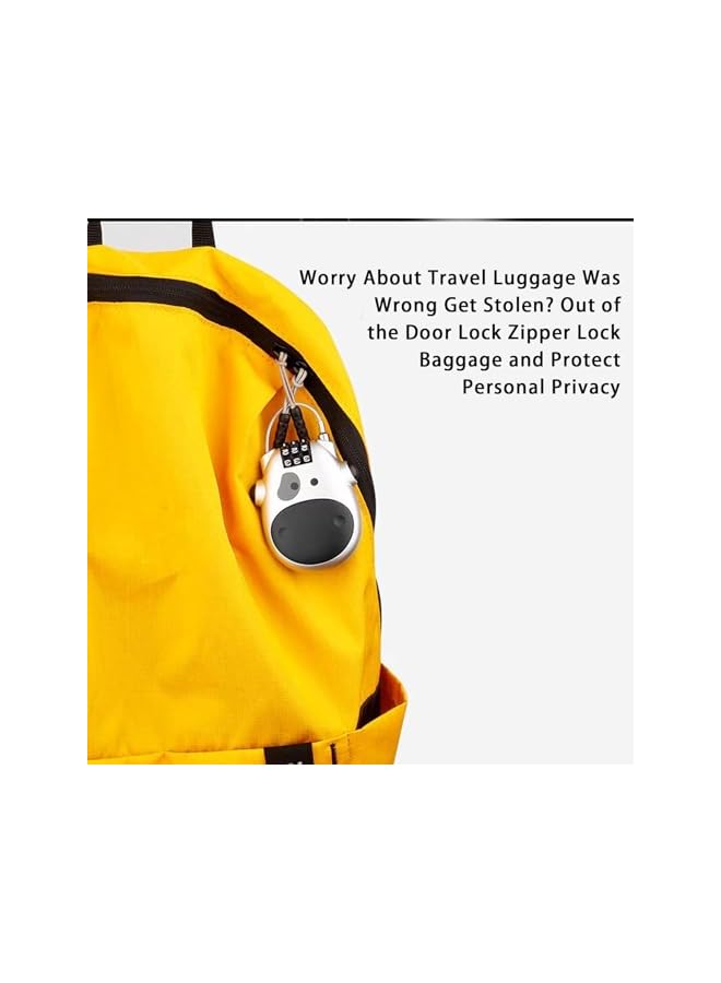 PROMASS PROMASS 3-Digit Code Combination Password Lock - Resettable Zinc Alloy Security Lock with Cute Cow Design for Suitcase, Stroller, Cabinet, Toolbox, Backpack, Bicycle & Travel Accessories (Silver)  - Image 5