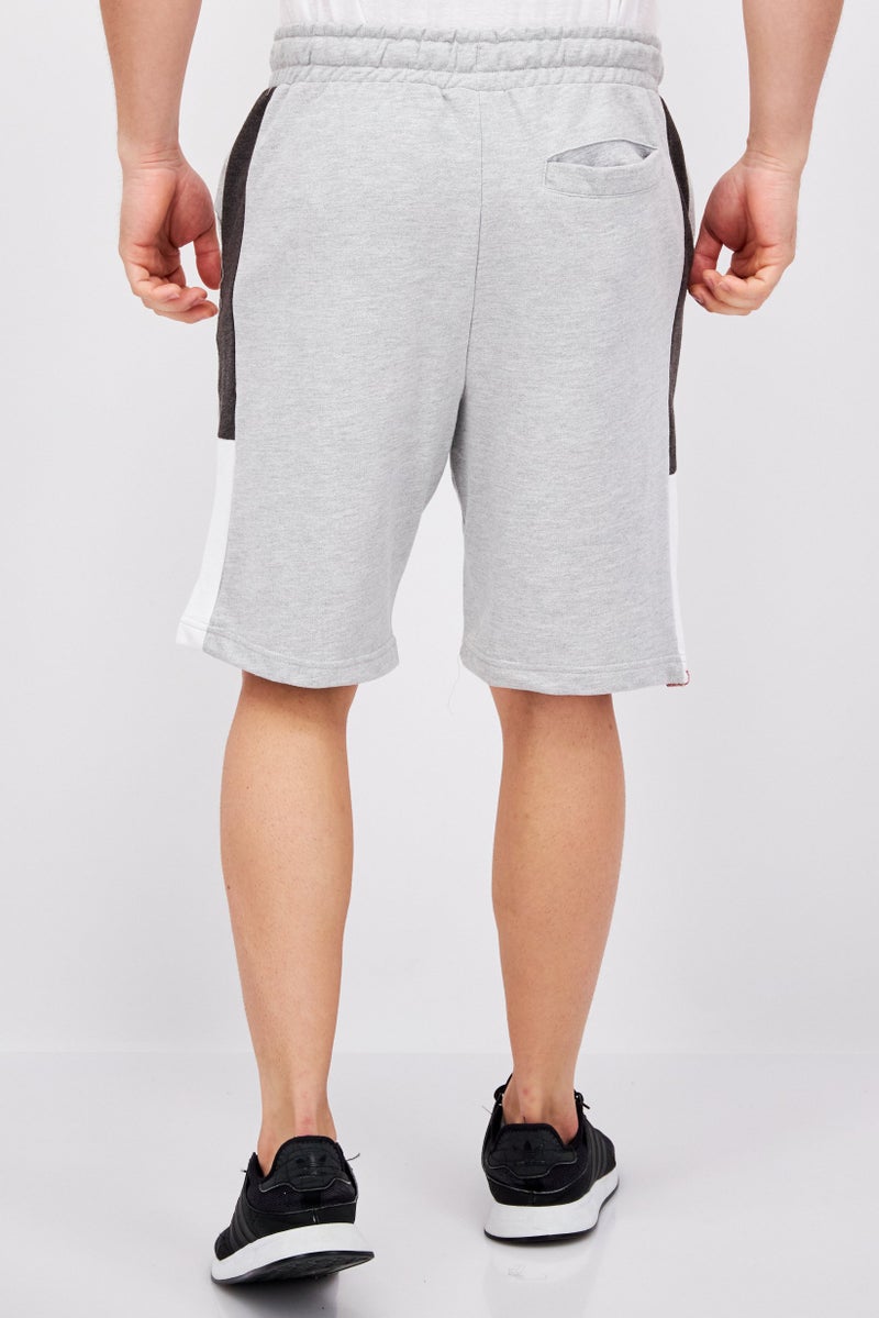 CROSSHATCH Men Sportswear Fit Plain Training Shorts, Grey Marl - Image 4