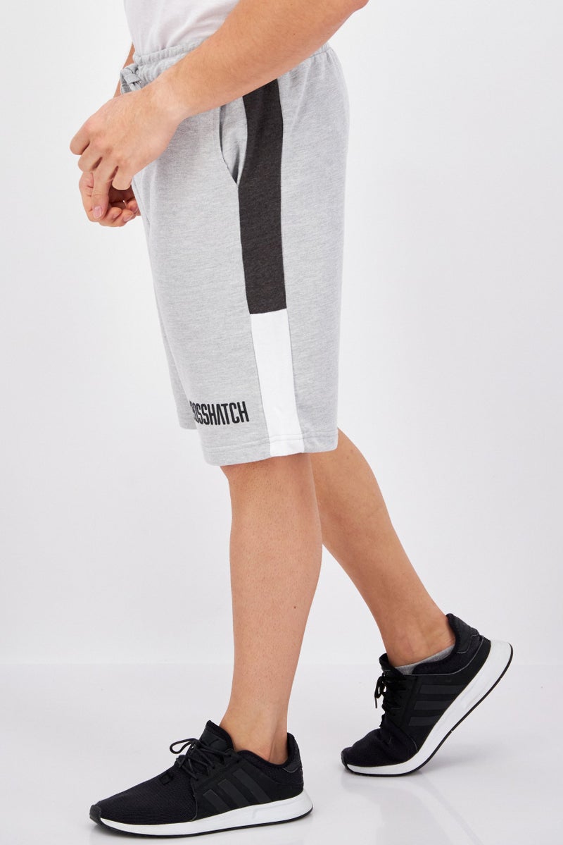 CROSSHATCH Men Sportswear Fit Plain Training Shorts, Grey Marl - Image 2