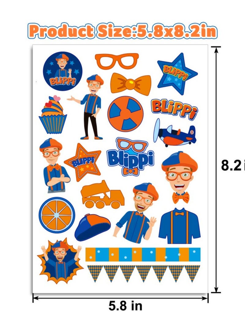 SYOSI Temporary Stickers for Party Supplies Kids 4 sheets Favors Birthday Decorations  - Image 1
