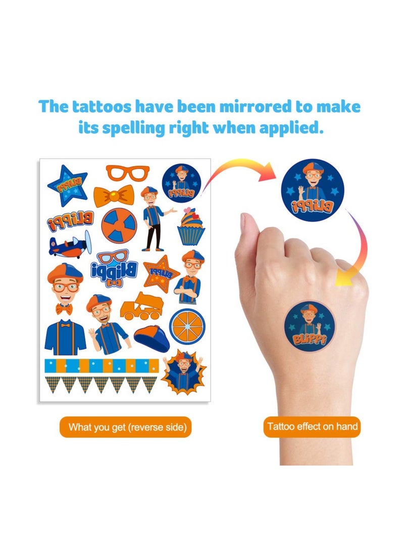 SYOSI Temporary Stickers for Party Supplies Kids 4 sheets Favors Birthday Decorations  - Image 5