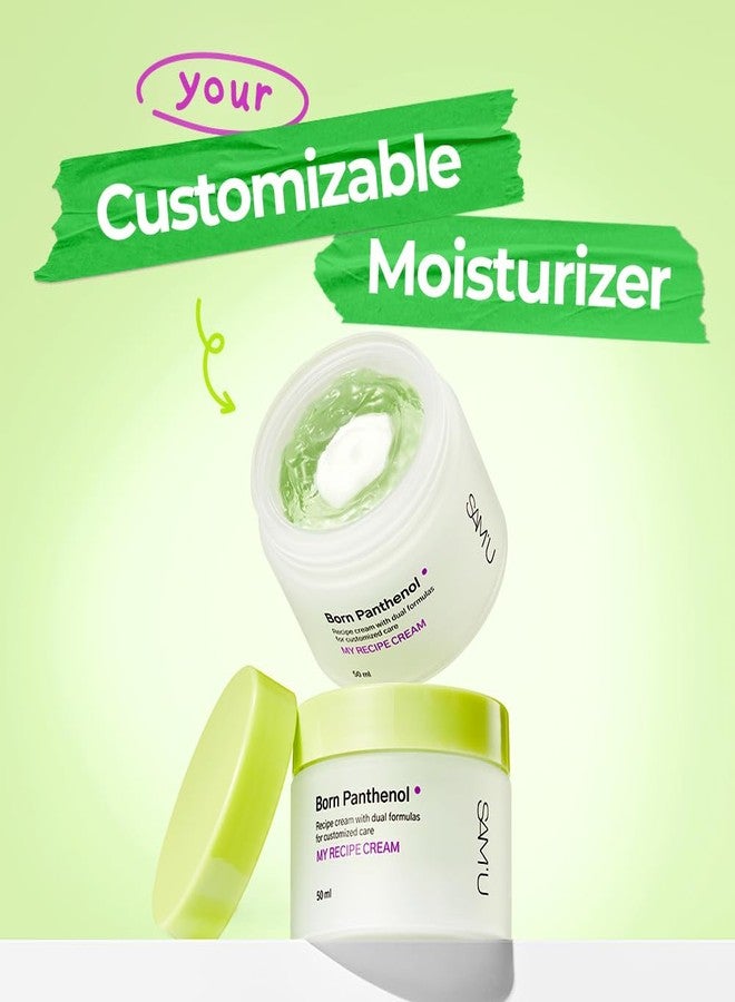 SAM'U SAM’U Born Panthenol My Recipe Cream Korean Moisturizer with Hyaluronic Acid & Ceramide for Custom Hydration - Duo Face Gel & Cream Texture - Korean Skin Care for All Skin Types (50ml / 1.69 fl oz) - Image 2