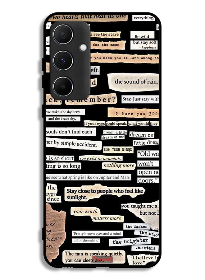 Tolwak Samsung Galaxy A55 5G Protective Case Cover Quotes Stickers - Image 1