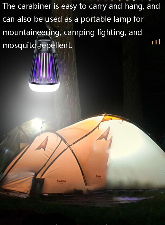Neutral Multifunctional mosquito killer, outdoor portable mosquito lamp, household mosquito and fly killer, camping lantern. Suitable for home, outdoor, camping and other mosquito repellents. (Black) - Image 4
