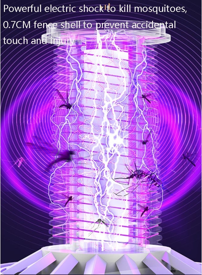 Neutral Multifunctional mosquito killer, outdoor portable mosquito lamp, household mosquito and fly killer, camping lantern. Suitable for home, outdoor, camping and other mosquito repellents. (Black) - Image 5