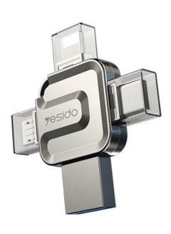 Yesido 4 in 1 64 GB USB Flash Drive, Lightning, Mirco USB, Type-C  - Image 1