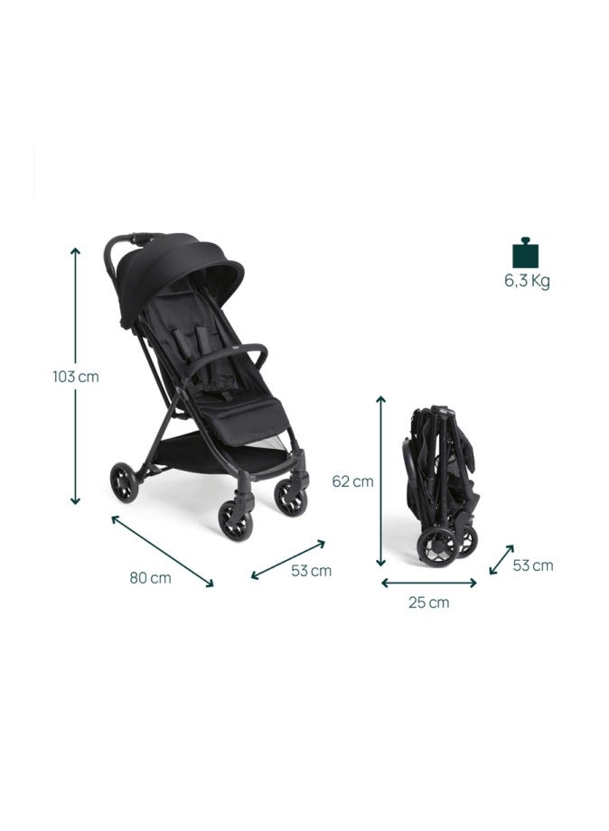 Chicco, Urbino Pushchair from 0 Months to 4 Years (Max. Load 25 kg), Lightweight Folding Buggy, Easy to Carry, Adjustable Footrest, Hood - Image 2