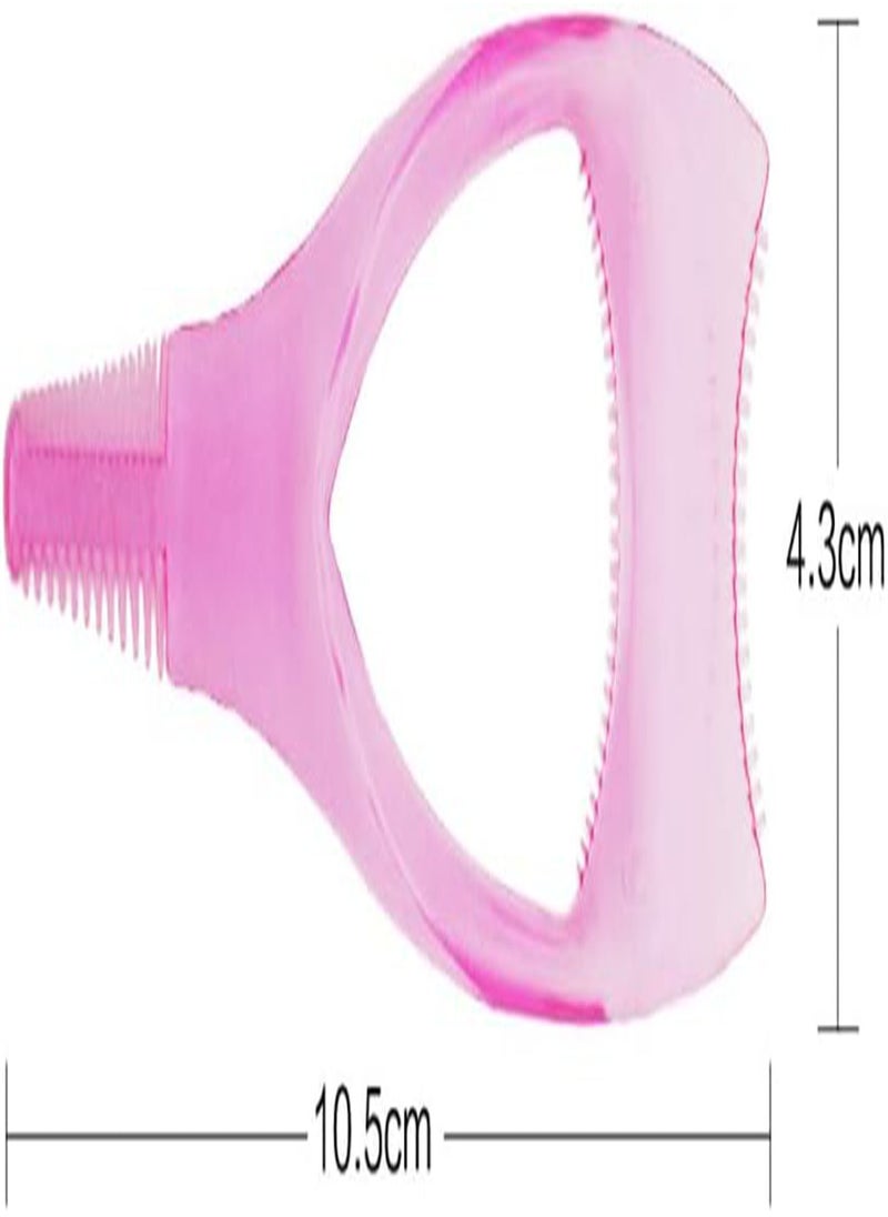 GGOOT - Mascara Applicator Guide Tool, Plastic Makeup Eyelash Tool Mascara Eyelash Comb Applicator Woman Make-up Eyelash Comb Applicator Guide Tool 3in1 Eye Lash Brush Mascara Applicator Pink - Image 1
