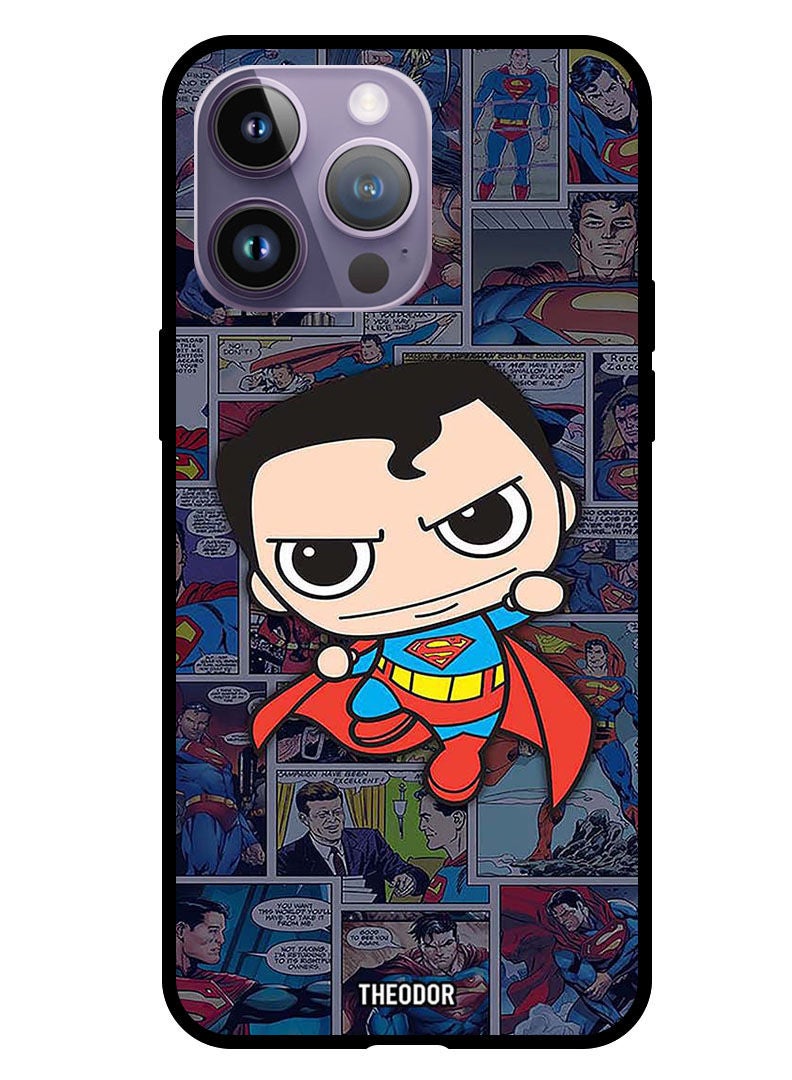 Theodor Protective Case Cover For Apple iPhone 14 Pro 6.1" 2022 Supermam Small - Image 1