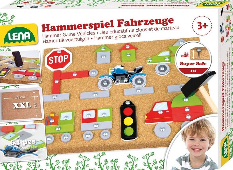 LENA Hammer & Nail Set Vehicles 65826