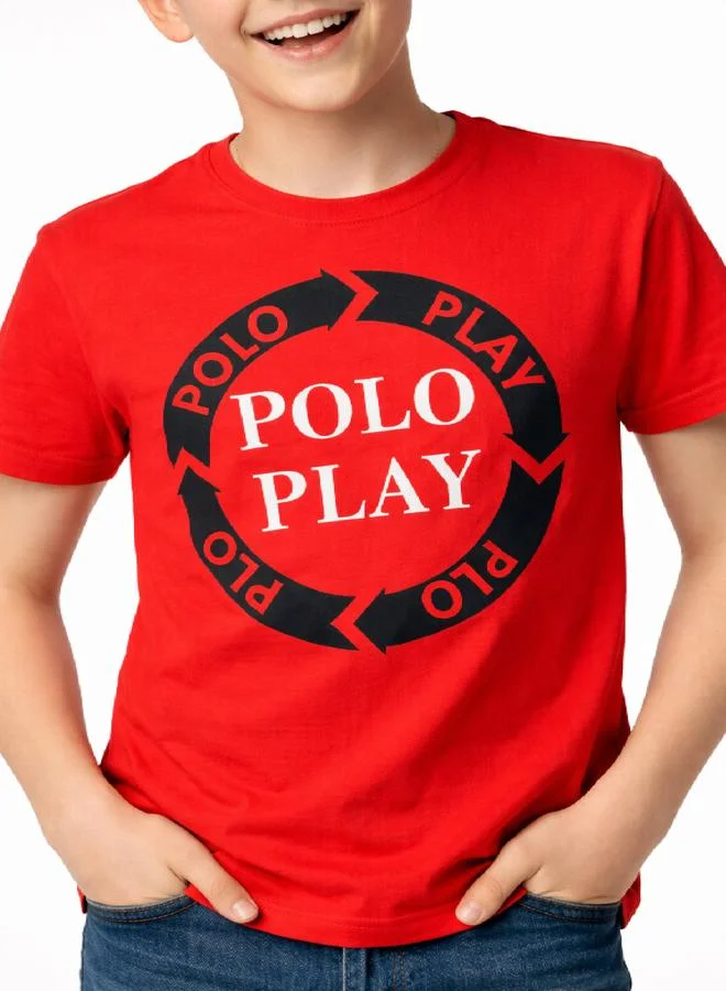 Polo Play Teen Boys Logo Print T-Shirt