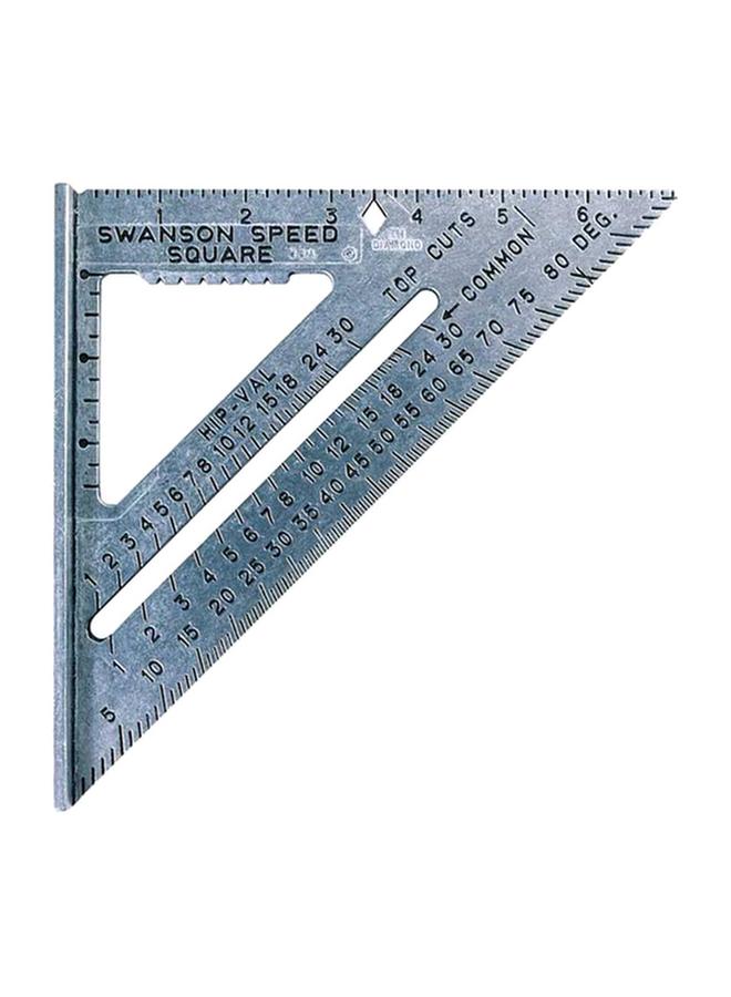 SWANSON Carpenter Square Layout Tool with Speed Clip and Blue Book Grey 7inch - Image 3
