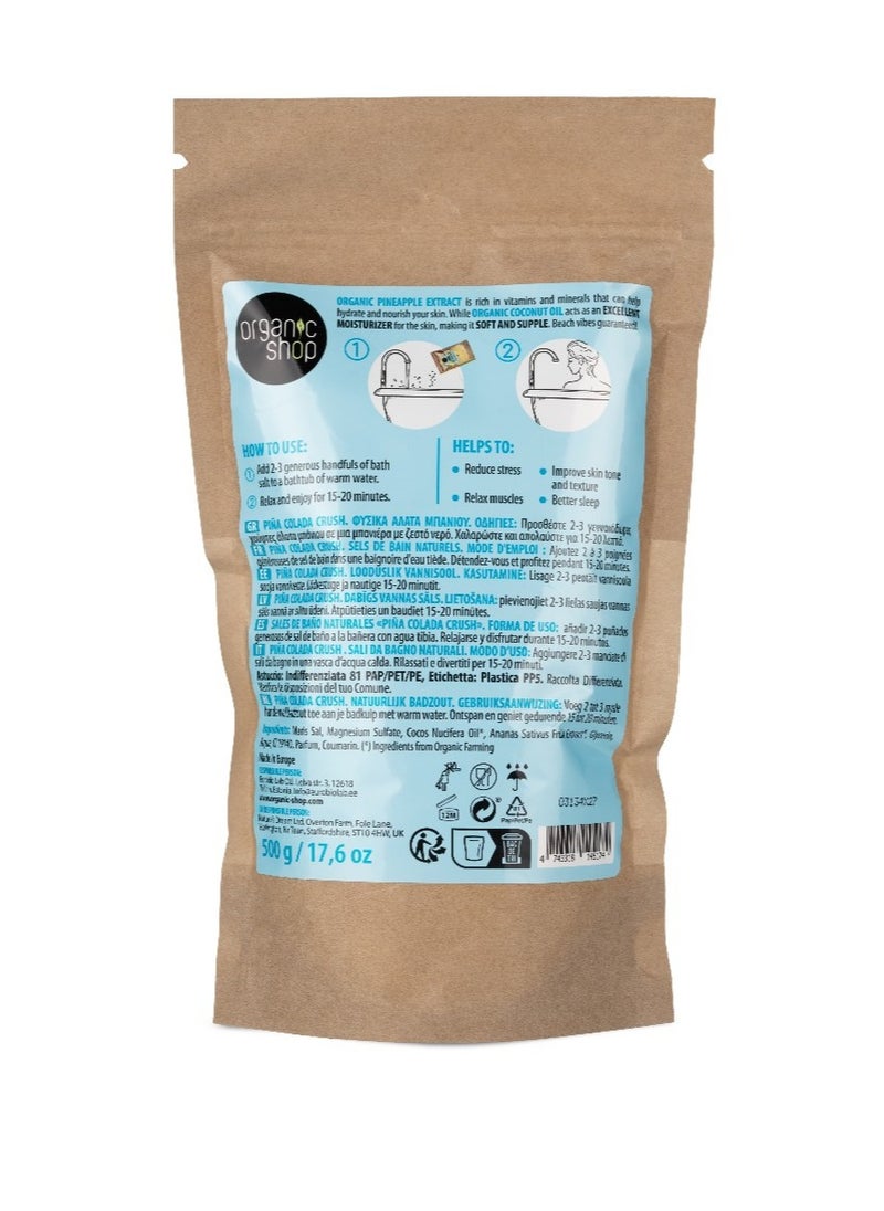 Organic Shop Organic Shop Pina Colada Crush. Natural Bath Salt 500 g  - Image 2