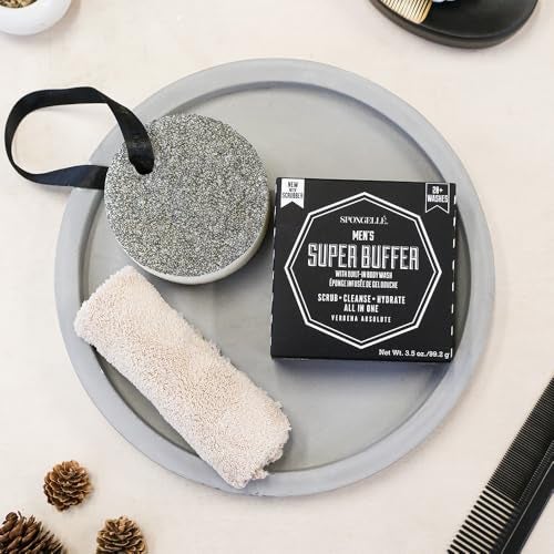 SPONGELLÉ Spongelle Mens Super Buffer BuiltIn Body Wash Verbena Absolute - Image 5