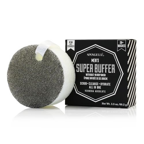SPONGELLÉ Spongelle Mens Super Buffer BuiltIn Body Wash Verbena Absolute - Image 2