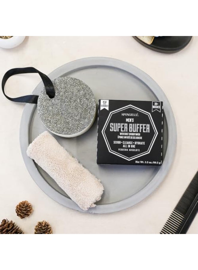SPONGELLÉ Spongelle Mens Super Buffer BuiltIn Body Wash Verbena Absolute - Image 4