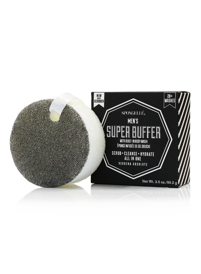 SPONGELLÉ Spongelle Mens Super Buffer BuiltIn Body Wash Verbena Absolute - Image 3