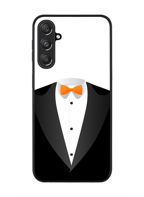 Rugged Black Edge case for Samsung Galaxy M34 5G, Custom Slim fit Flexible Anti Drop Thin Phone Case Cover - The Tux