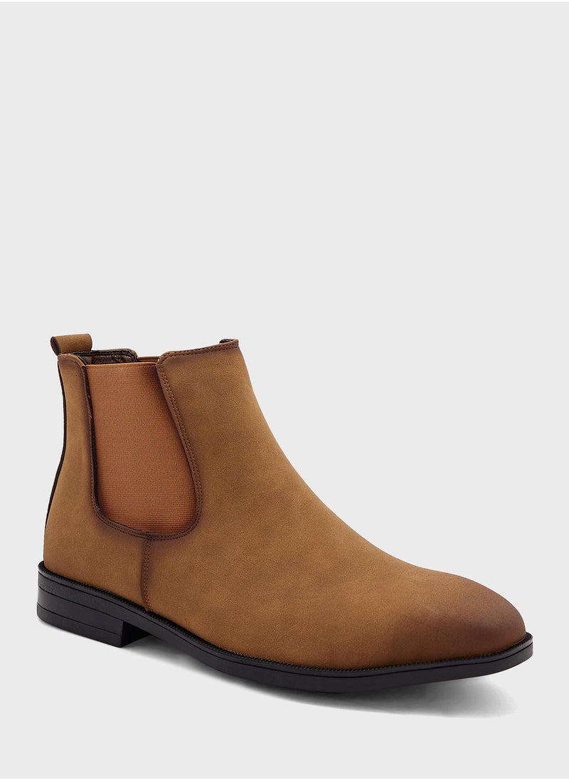 Robert Wood - Nubuck Chelsea Boots - Image 1