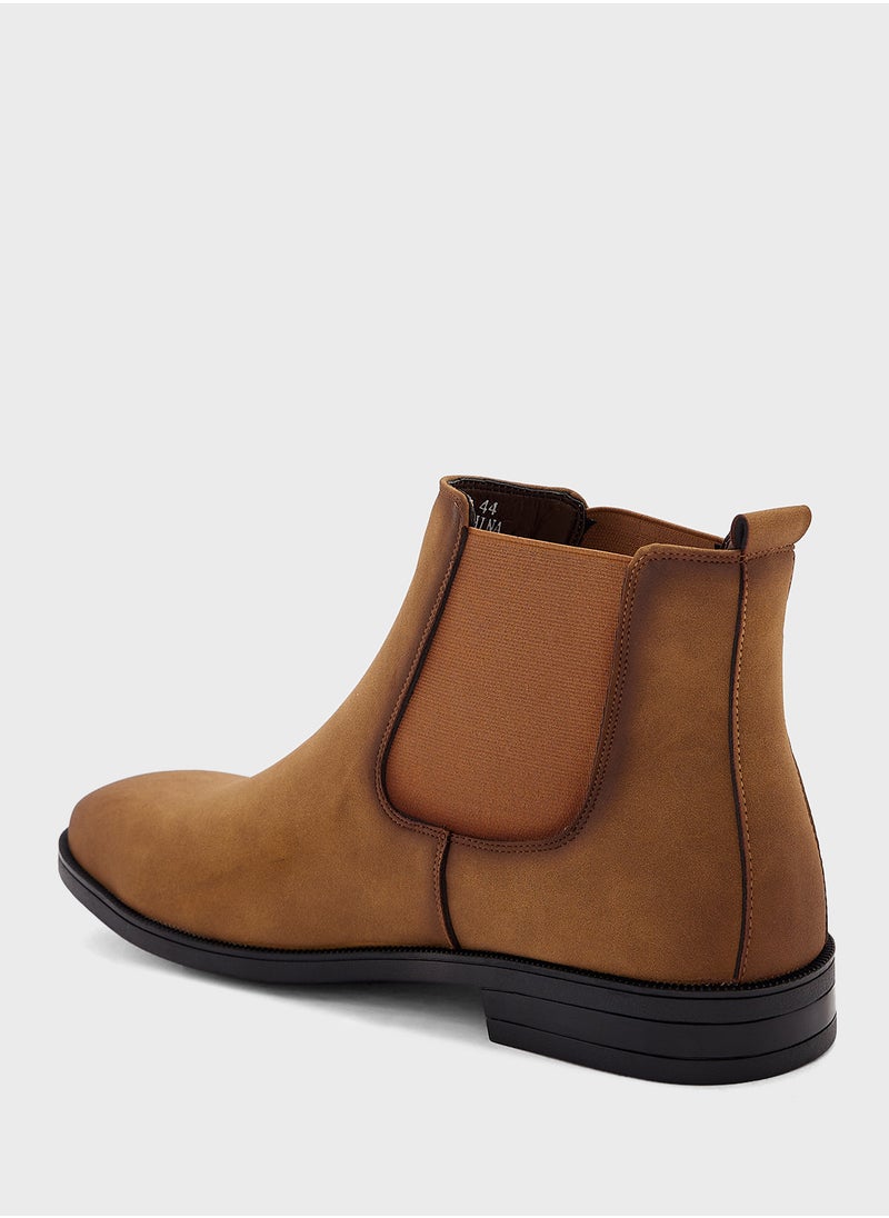 Robert Wood - Nubuck Chelsea Boots - Image 1