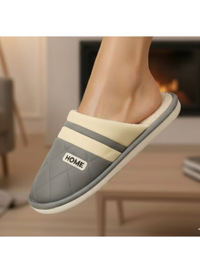 Men’s Furry Slippers – Soft, Warm & Comfortable Indoor Slippers, Premium Quality & Lightweight " Fits 2 Size Smaller "