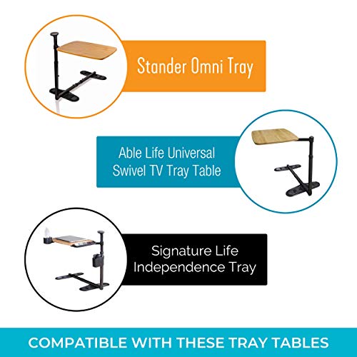 Stander Utensil Compartment Accessory, Compatible with Stander's Omni-Tray and the Signature Life Independence Tray Table, Black - Image 4