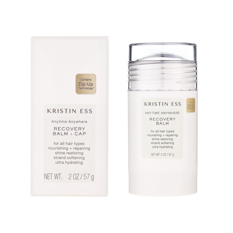 Kristin Ess Kristin Ess Hair Recovery Balm Treatment for Damaged Hair  Slick Back Styles  Ponytails Buns with Coconut and Castor Oils Edge Control Restores Shine and Softens Clean Girl Essentials 2oz