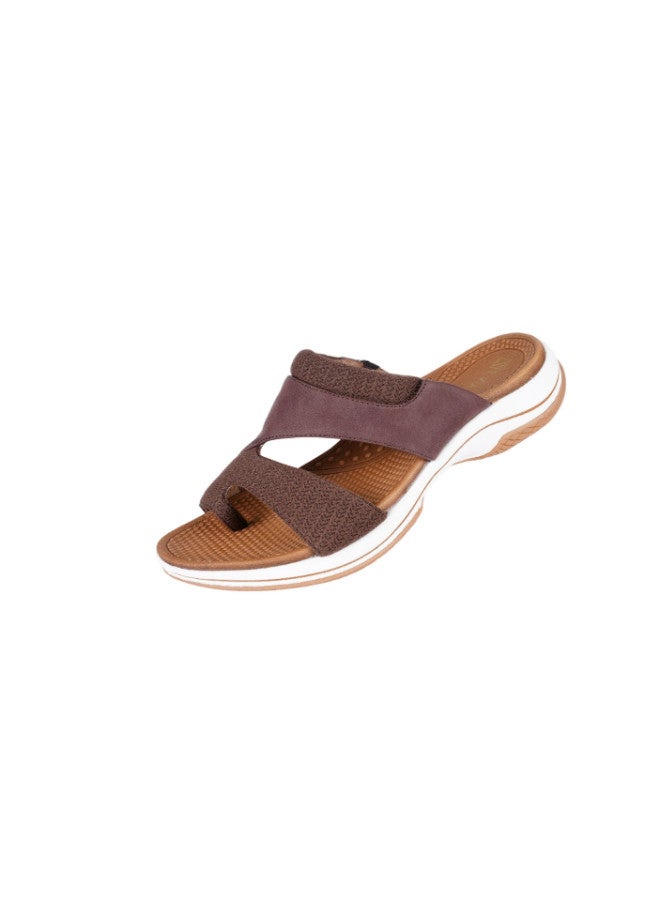 ZAYNA 221-189 Zayna Ladies Casual Sandals 23ABT173 Coffee - Image 3