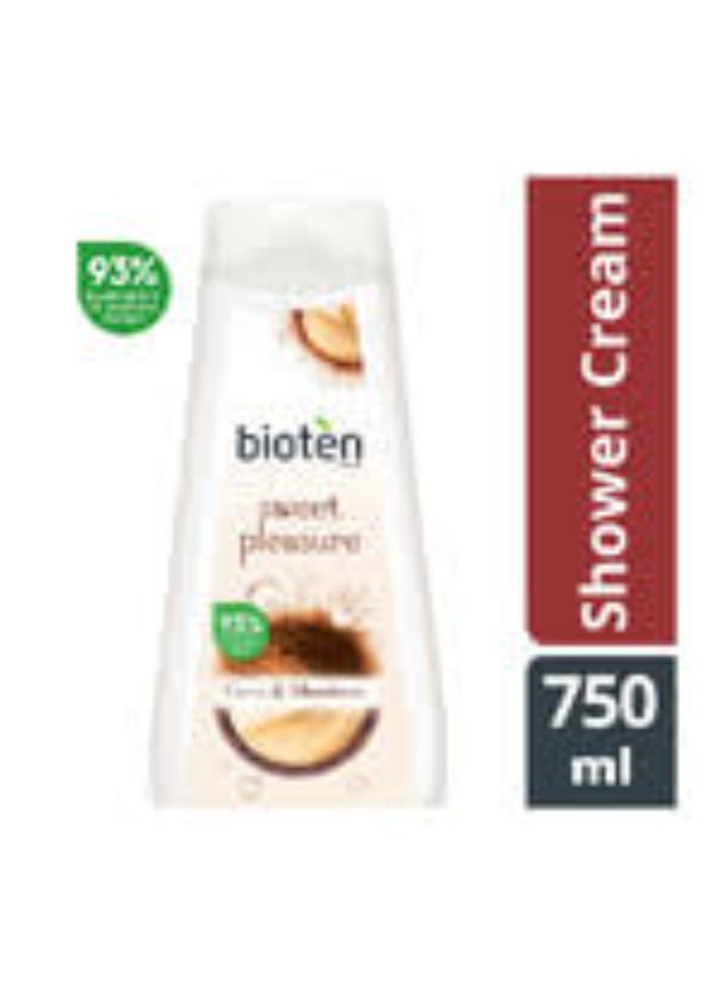 bioten Sweet Pleasure Cocoa & Macadamia Body Wash 750ml - Image 2
