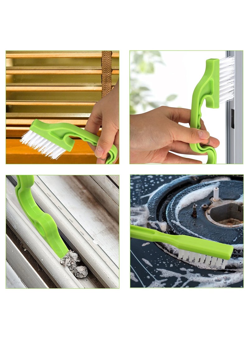 KASTWAVE 8 Pack Grout Cleaner Brush, Hand-held Groove Gap Cleaning Tools Tile Joint Scrub Brush to Deep Clean, Household Cleaning Brushes for Window Door Track, Stove Tops, Kitchen, Floor Lines - Image 5