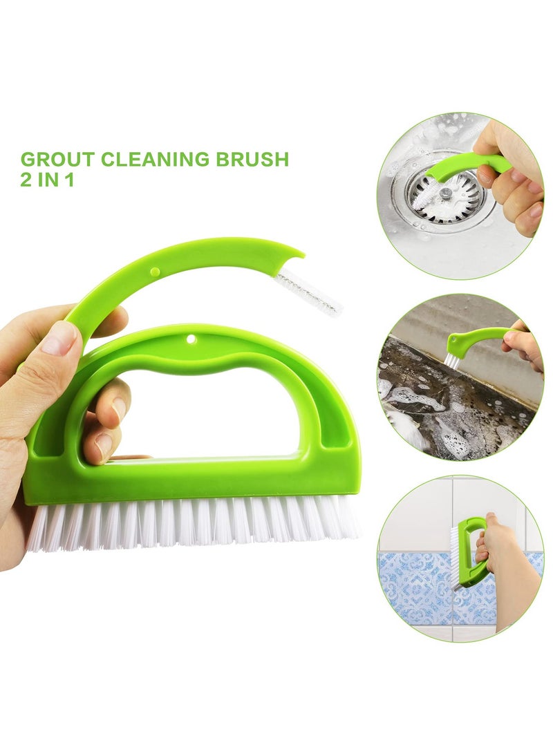 KASTWAVE 8 Pack Grout Cleaner Brush, Hand-held Groove Gap Cleaning Tools Tile Joint Scrub Brush to Deep Clean, Household Cleaning Brushes for Window Door Track, Stove Tops, Kitchen, Floor Lines - Image 2