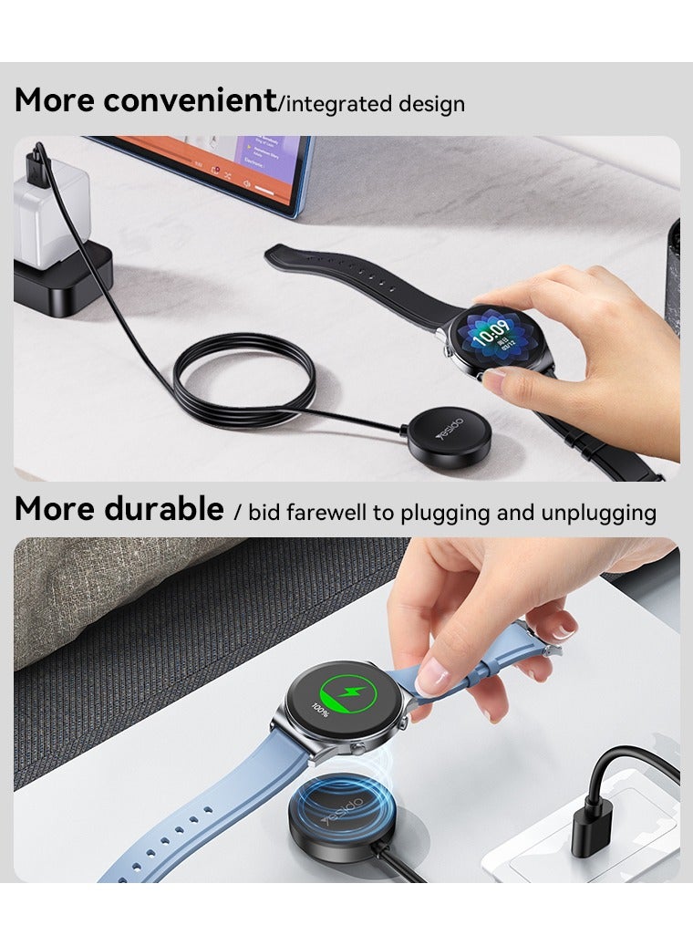Yesido Magnetic Watch Charger for Samsung Type C Black-CA162 - Image 4