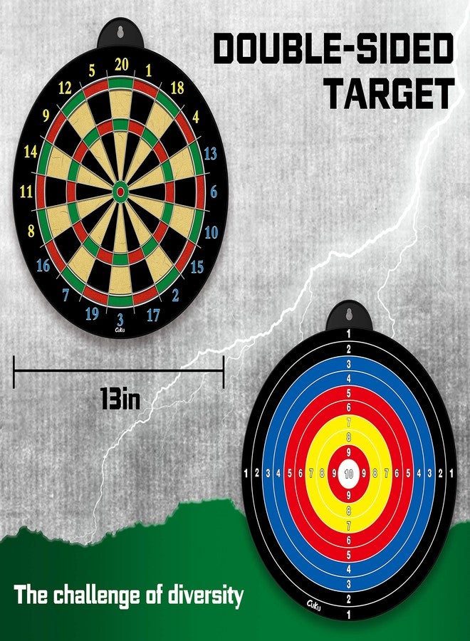 CUKU Dart Board - 12pcs Magnetic Darts - Excellent Indoor Game and Party Games - Gifts for 5 6 7 8 9 10 11 12 Year Old Boy Kids - Image 3