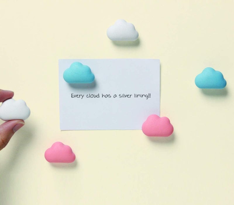 TabEnter Decorative Refrigerator Magnets, Perfect Fridge Magnets for House Office Personal Use (12Pcs Cloud) - Image 2