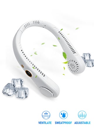 Portable Fan,Portable Neck Fan, Hands-free Bladeless Fan,  battery Powered Wearable Personal Fan, Bladeless, Rechargeable, Headphone Design, 5-speed Gift for women And men - White - pzsku/Z707A4602B3BD59B3D296Z/45/_/1717747143/8074b9a2-1b08-473e-9be7-2c02bd3a4cef