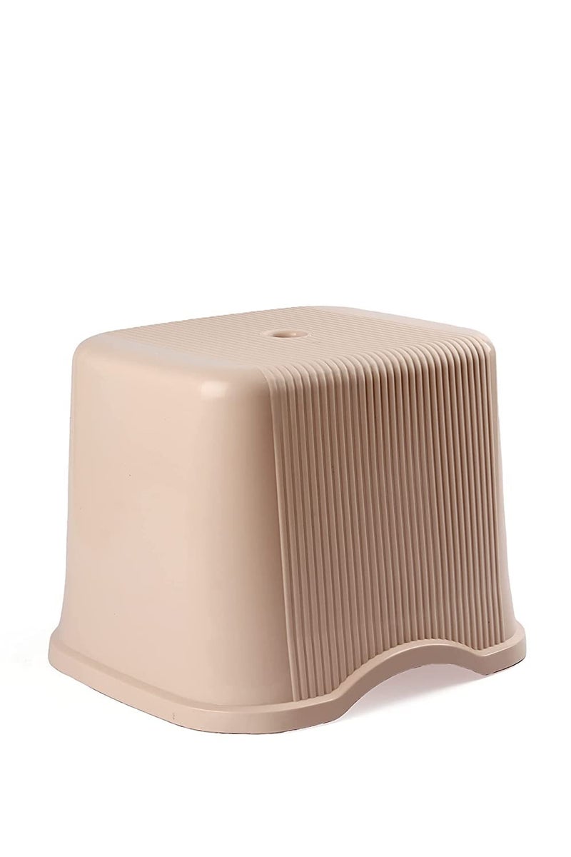 Nayasa Rimmy Strong Plastic Bucket, Mug and Stool Set (3pc Set)| Bathroom Set | (Ivory, 18 Liter Bucket, 1.5ltr Mug, a Stool) - Image 5