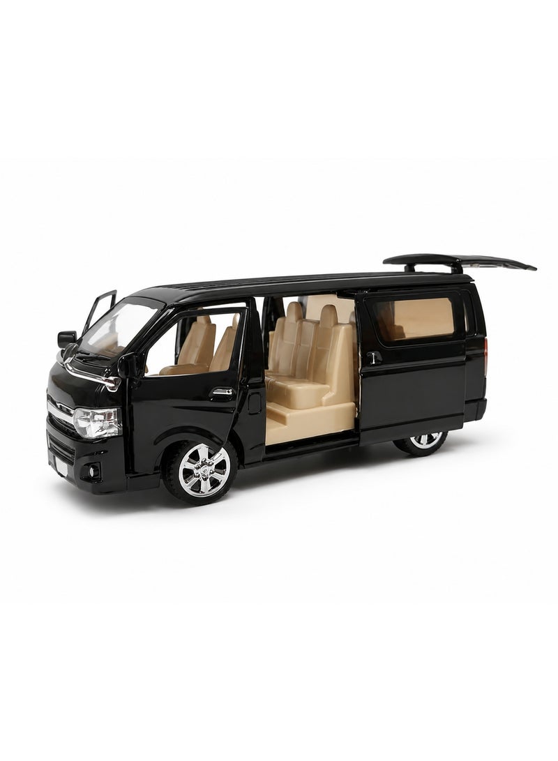 CGS 1:32 Scale Die-Cast Microbus Model with Realistic Details – Black - Image 1